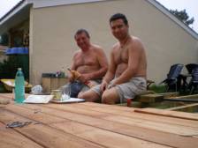 face-fixing screw decking tiger wood