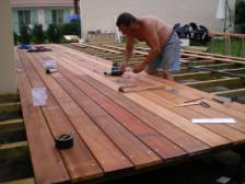 installing tigerwood decking
