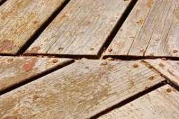 grayed wood deck uv sun light