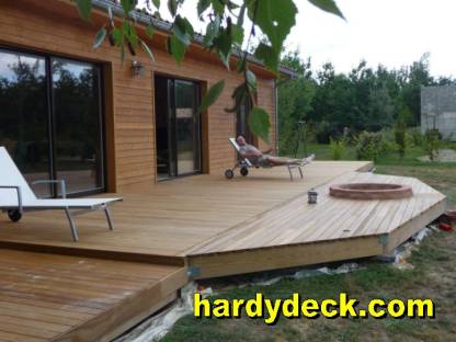 finished ipe deck